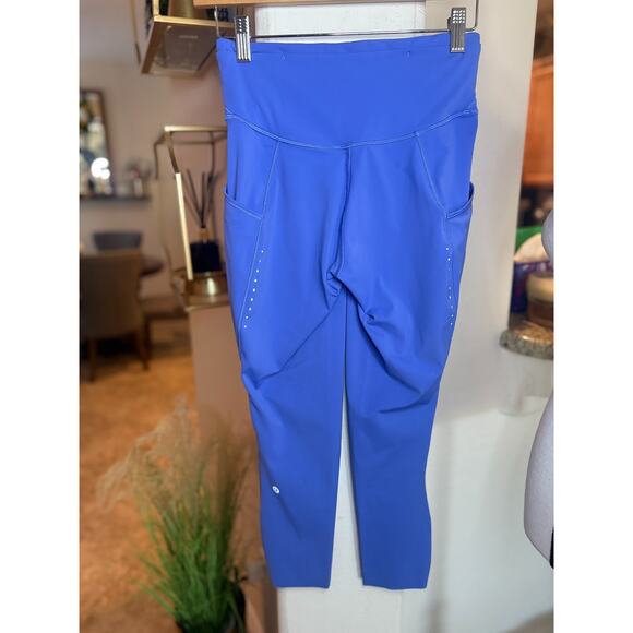 Lululemon Women's Fast High-Rise Crop 23" *Pockets Blue Size 6 - Picture 7 of 7